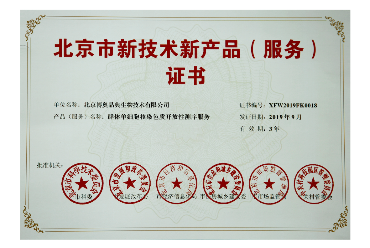 北京市新技術新產(chǎn)品（服務）證書